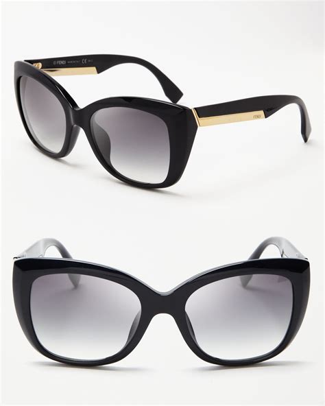 fendi oversized logo sunglasses|fendi sunglasses frames cat eye.